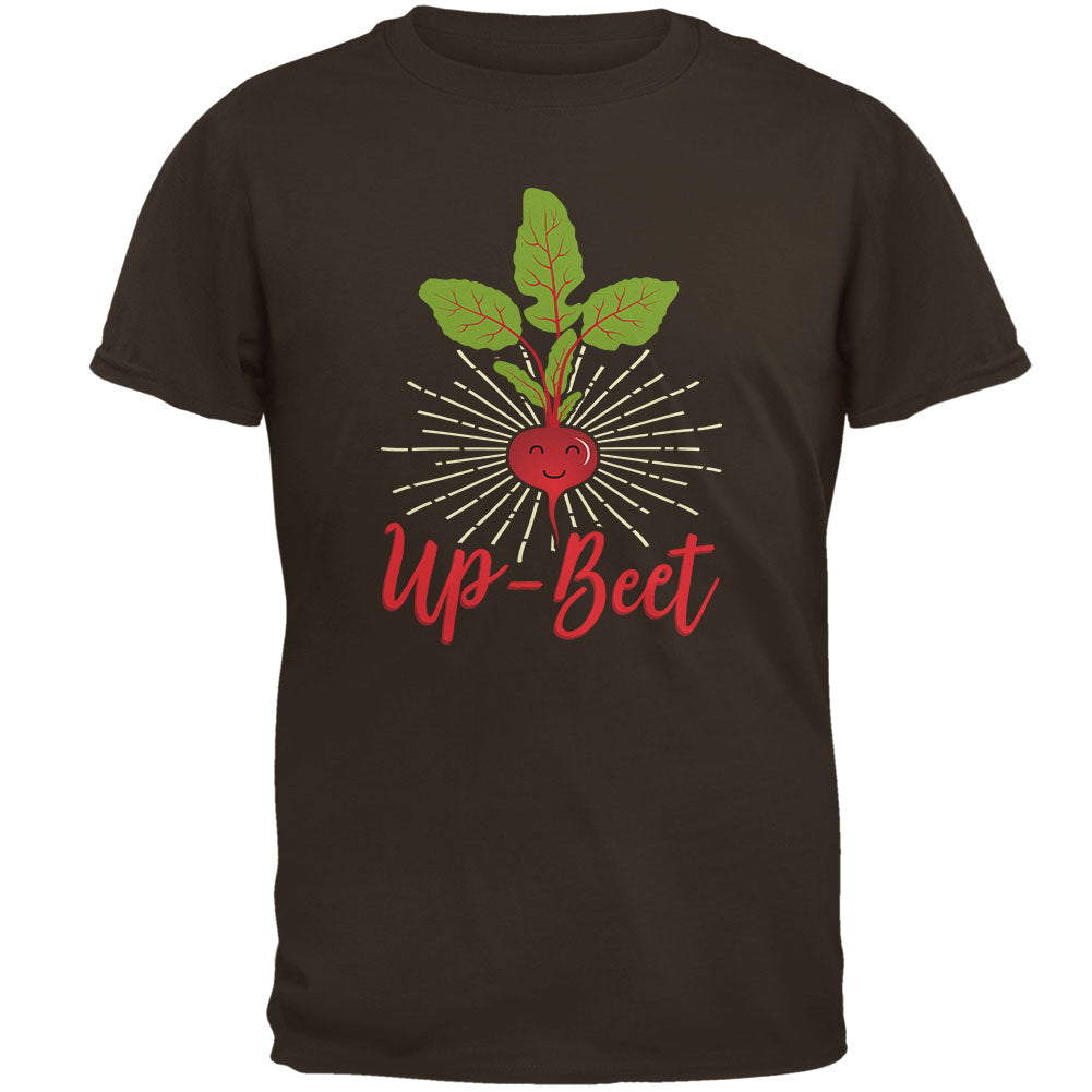 Vegetable Beet Upbeat Up-Beet Mens T Shirt Men's T-Shirts Old Glory 2XL Brown 