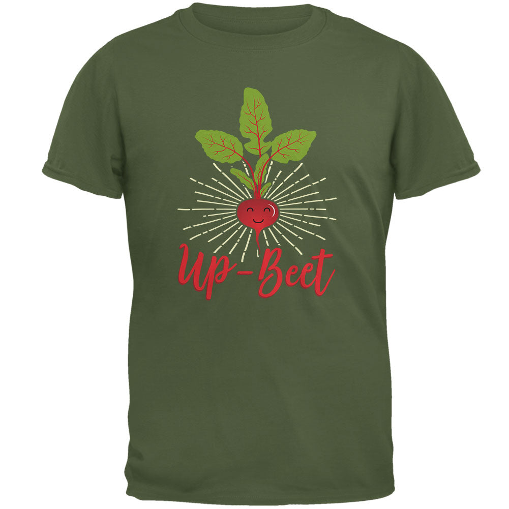 Vegetable Beet Upbeat Up-Beet Mens T Shirt Men's T-Shirts Old Glory 2XL Military Green 