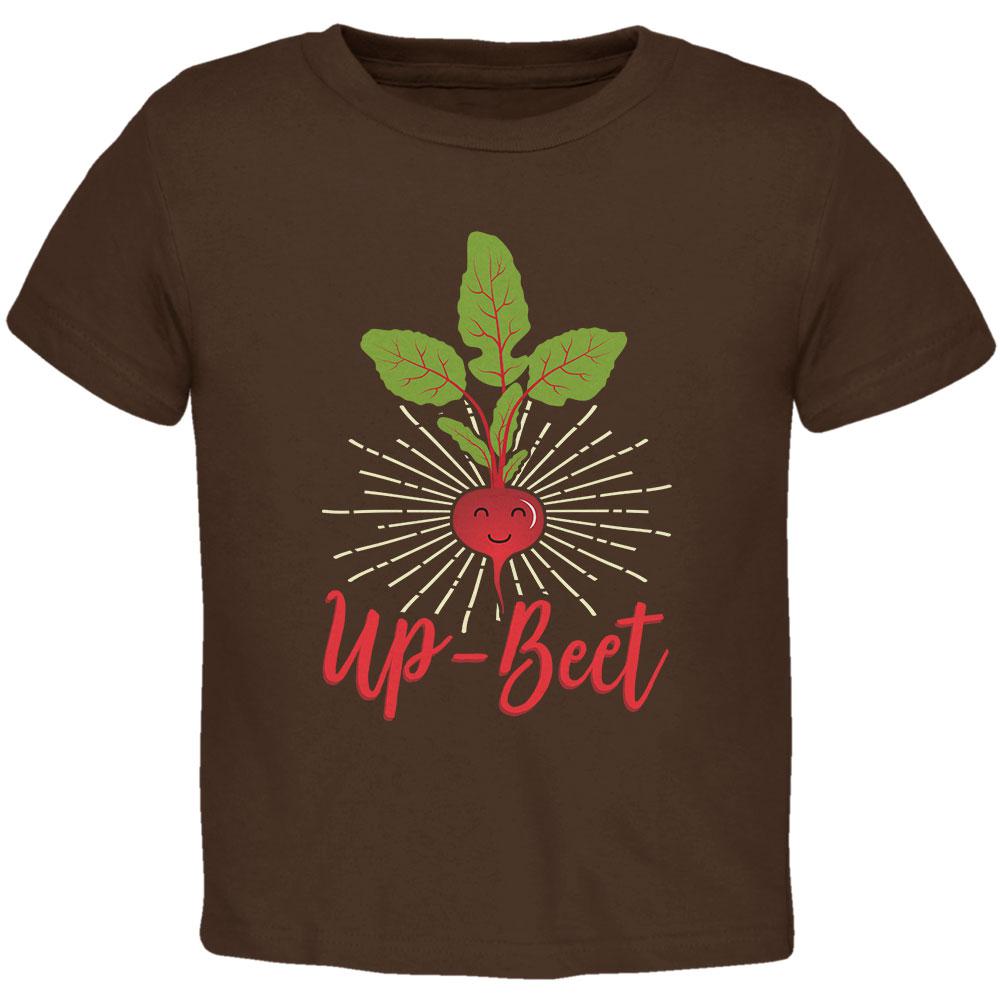 Vegetable Beet Upbeat Up-Beet Toddler T Shirt Toddler T-Shirts Old Glory 2T Brown 