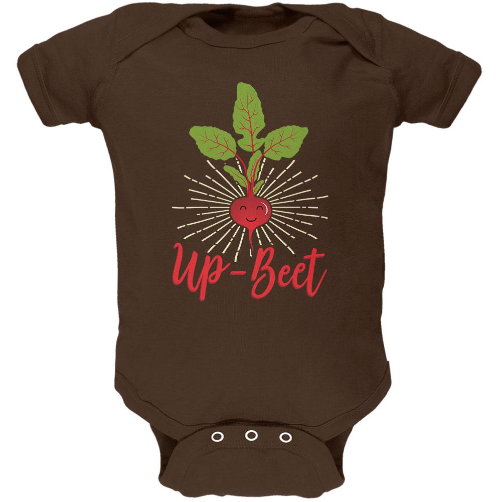 Vegetable Beet Upbeat Up-Beet Soft Baby One Piece Baby One Piece Old Glory 12-18M Brown 