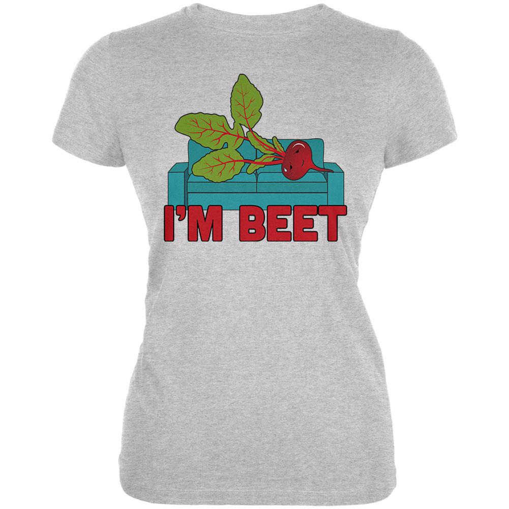 Vegetable I'm Beet Beat Juniors Soft T Shirt Juniors T-Shirts Old Glory 2XL Heather 