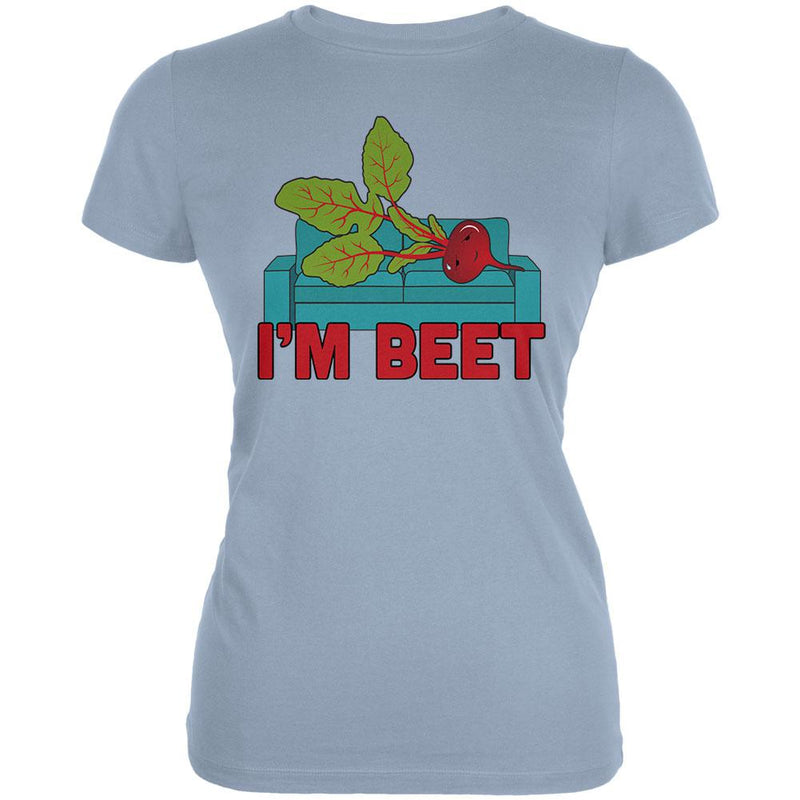 Vegetable I'm Beet Beat Juniors Soft T Shirt Juniors T-Shirts Old Glory 2XL Light Blue 