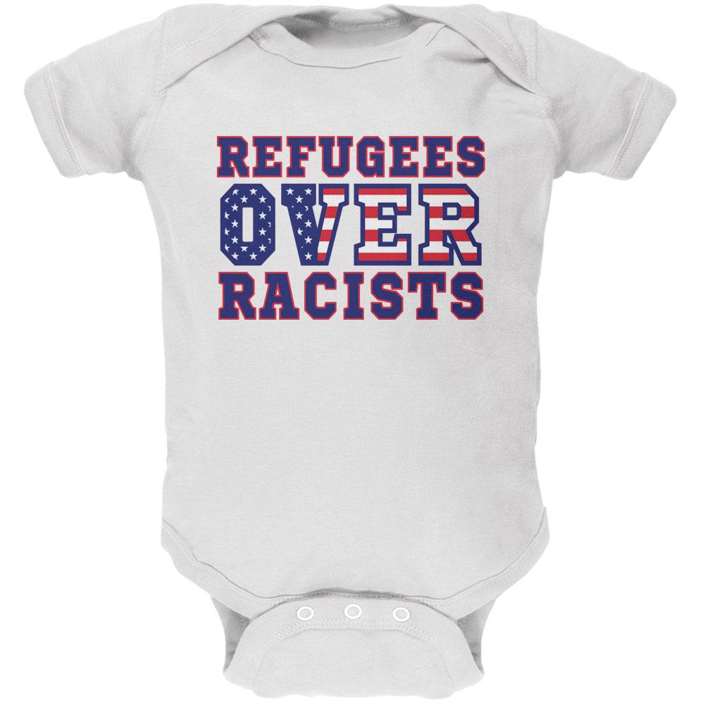 Activist Refugees Over Racists America Soft Baby One Piece Baby One Piece Old Glory 0-3M White 