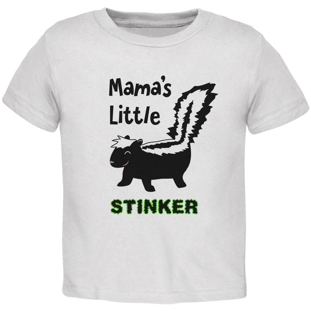 Skunk Mama's Little Stinker Toddler T Shirt Toddler T-Shirts Old Glory 5T White 