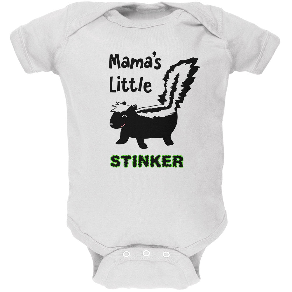 Skunk Mama's Little Stinker Soft Baby One Piece Baby One Piece Old Glory 0-3M White 