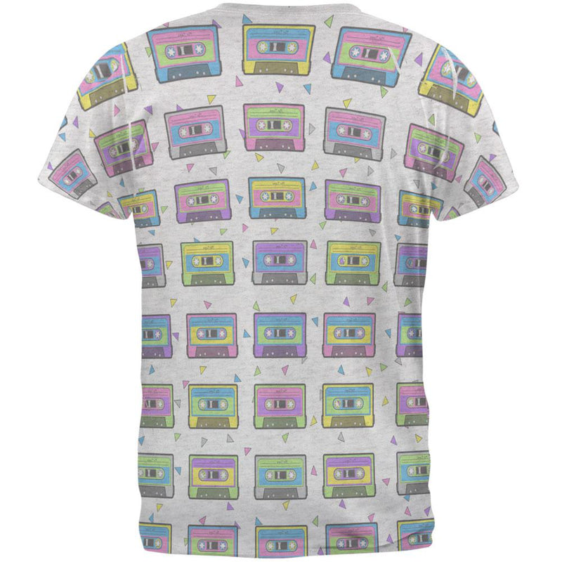 Retro Cassette Tape Pattern Men's Soft T-Shirt Men's T-Shirts Old Glory   