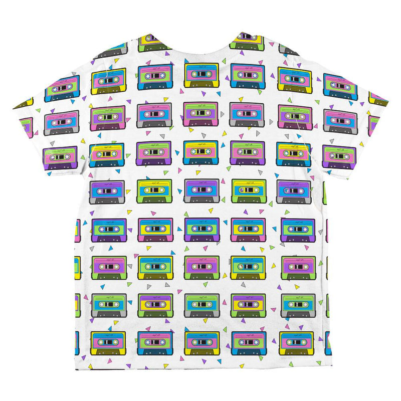 Retro Cassette Tape Pattern All Over Toddler T Shirt Toddler T-Shirts Old Glory   