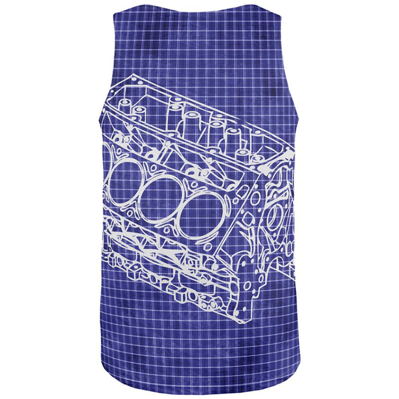 Mechanic Still Playing With Blocks All Over Mens Tank Top Men's Tank Tops Old Glory   