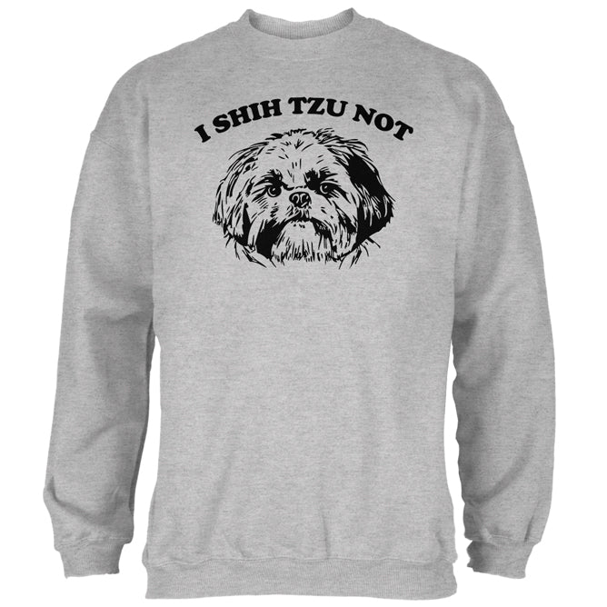 I Shih Tzu Not Mens Sweatshirt Men's Sweatshirts Old Glory 2XL Heather 