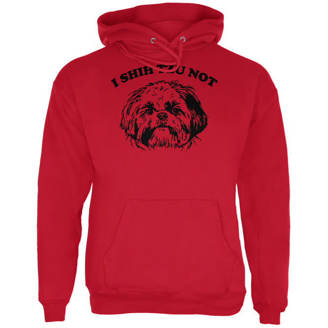 I Shih Tzu Not Mens Hoodie Men's Hoodies Old Glory 2XL Red 