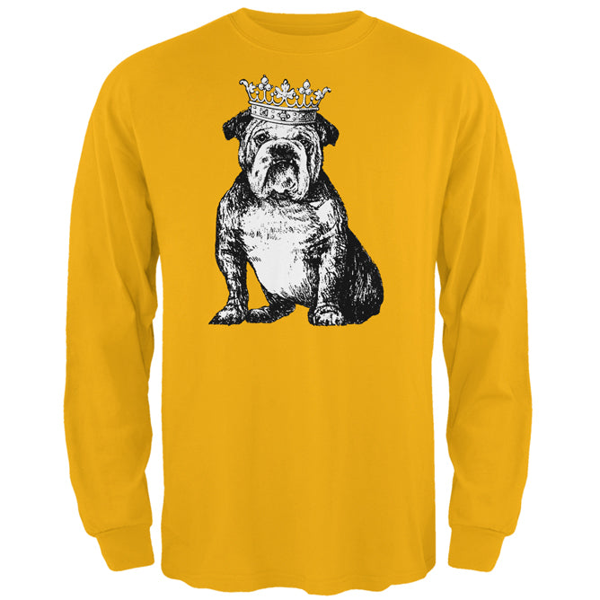 Bulldog Crown Mens Long Sleeve T Shirt Men's Long Sleeves Old Glory 2XL Yellow 