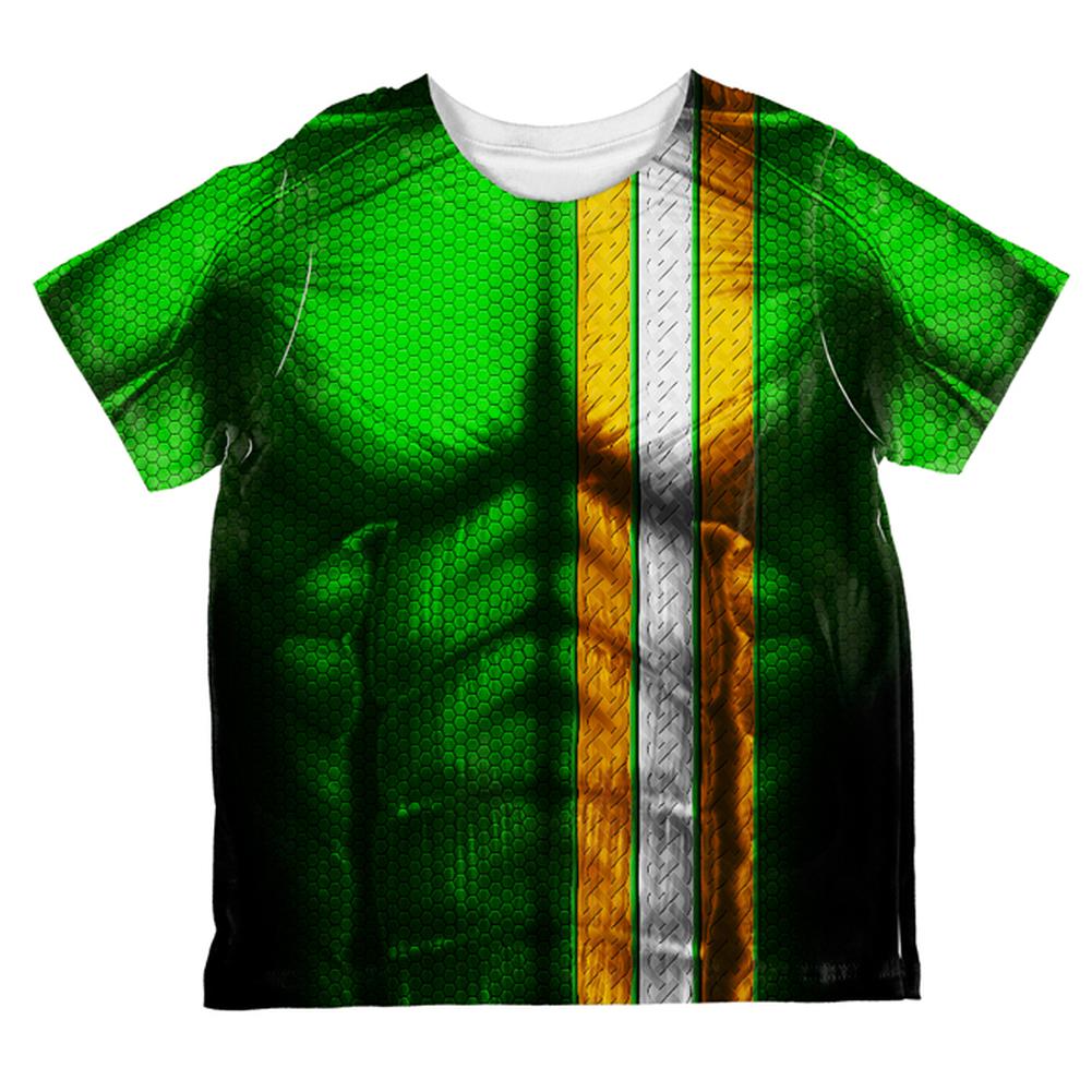 St Patrick's Day Irish Champion Superhero Costume All Over Toddler T Shirt Toddler T-Shirts Old Glory 2T Multi 