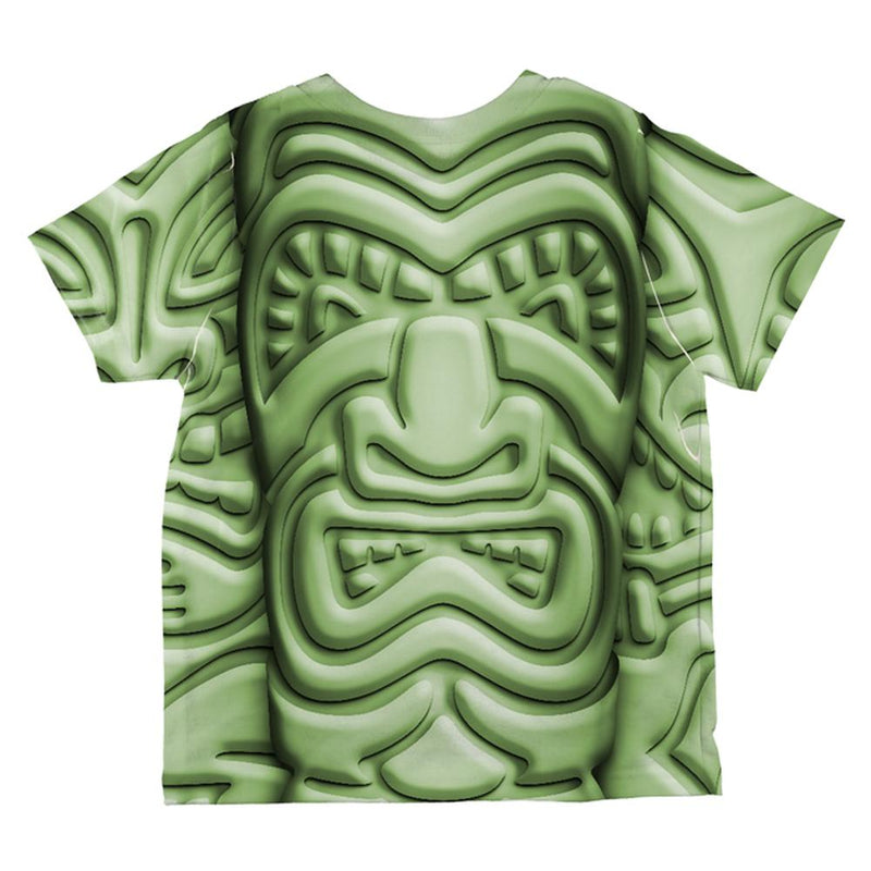 Tiki God Green Face Luau All Over Toddler T Shirt Toddler T-Shirts Old Glory   