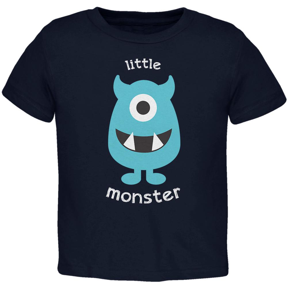 Halloween Little Monster Toddler T Shirt Toddler T-Shirts Old Glory 2T Navy 