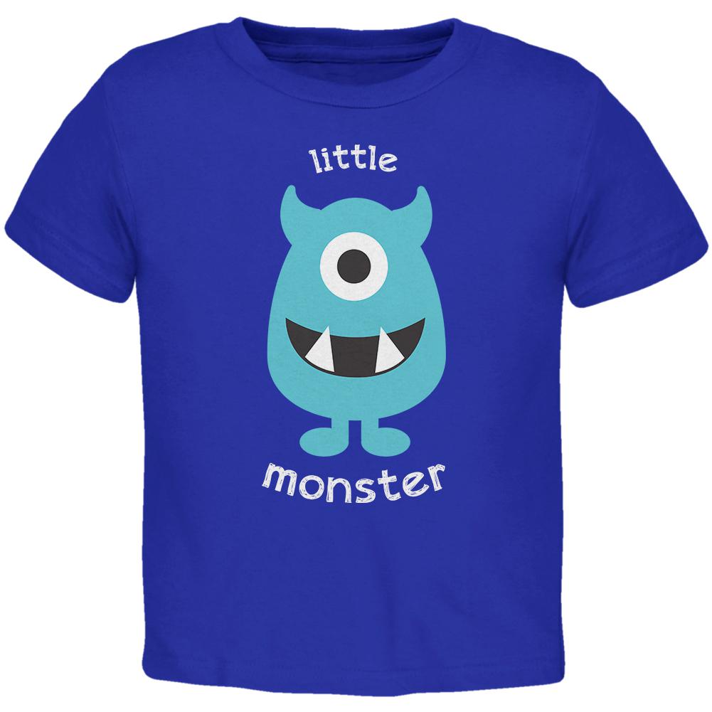 Halloween Little Monster Toddler T Shirt Toddler T-Shirts Old Glory 2T Blue 