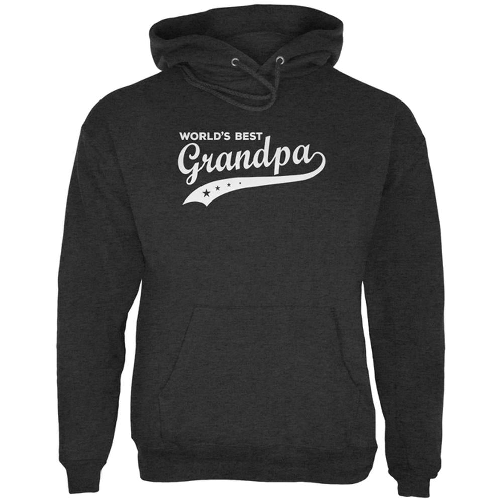 World's Best Grandpa Mens Hoodie Men's Hoodies Old Glory 2XL Charcoal Heather 