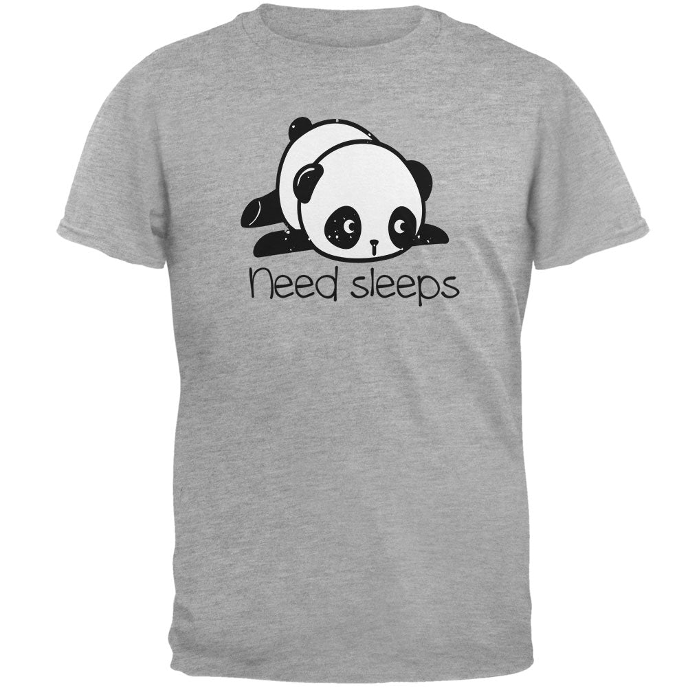 Panda Need Sleep Mens T Shirt Men's T-Shirts Old Glory 2XL Heather 