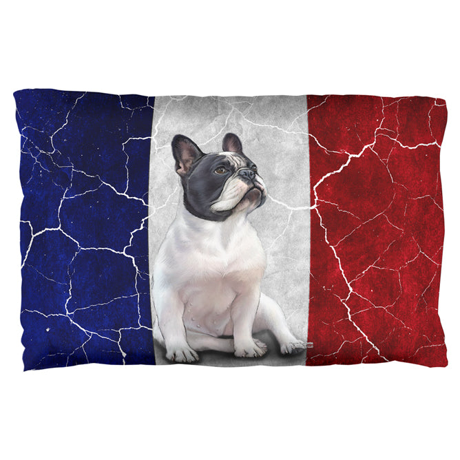 French Bulldog Live Forever Flag Pillow Case Pillowcases Old Glory OS Multicolor 