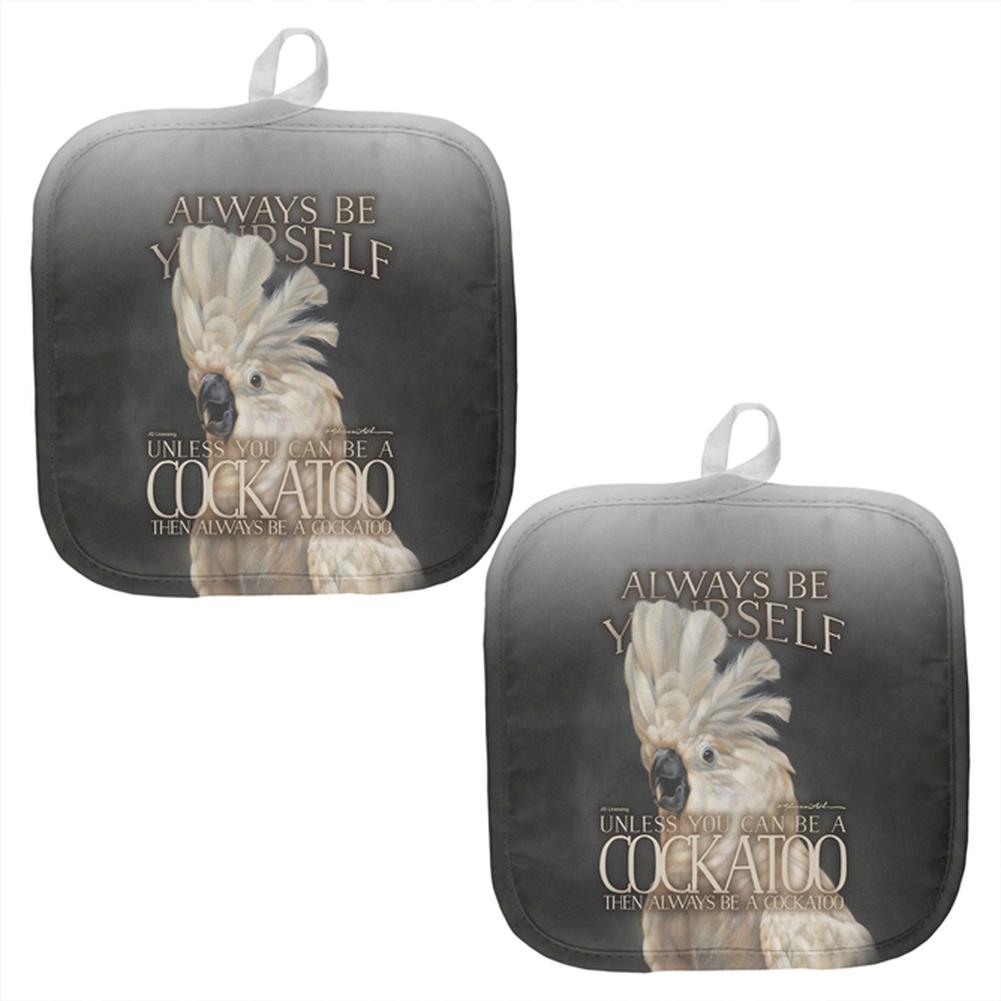 Always Be Yourself Unless Cockatoo All Over Pot Holder (Set of 2) Pot Holders Old Glory OS Multi 