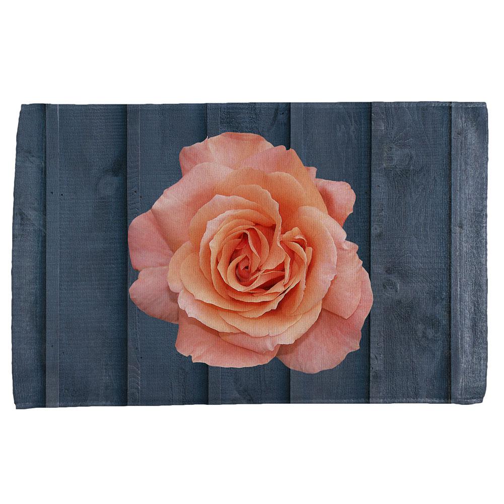 Flower Blossom Coral Rose All Over Hand Towel Hand Towel Old Glory OS Multi 