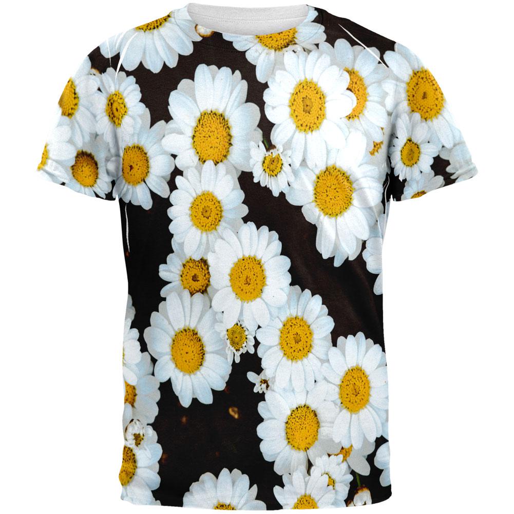 Daisies All Over Mens T Shirt Men's T-Shirts Old Glory 2XL Multi 