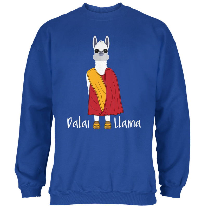 Funny Dalai Lama Llama Pun Mens Sweatshirt Men's Sweatshirts Old Glory 2XL Royal 