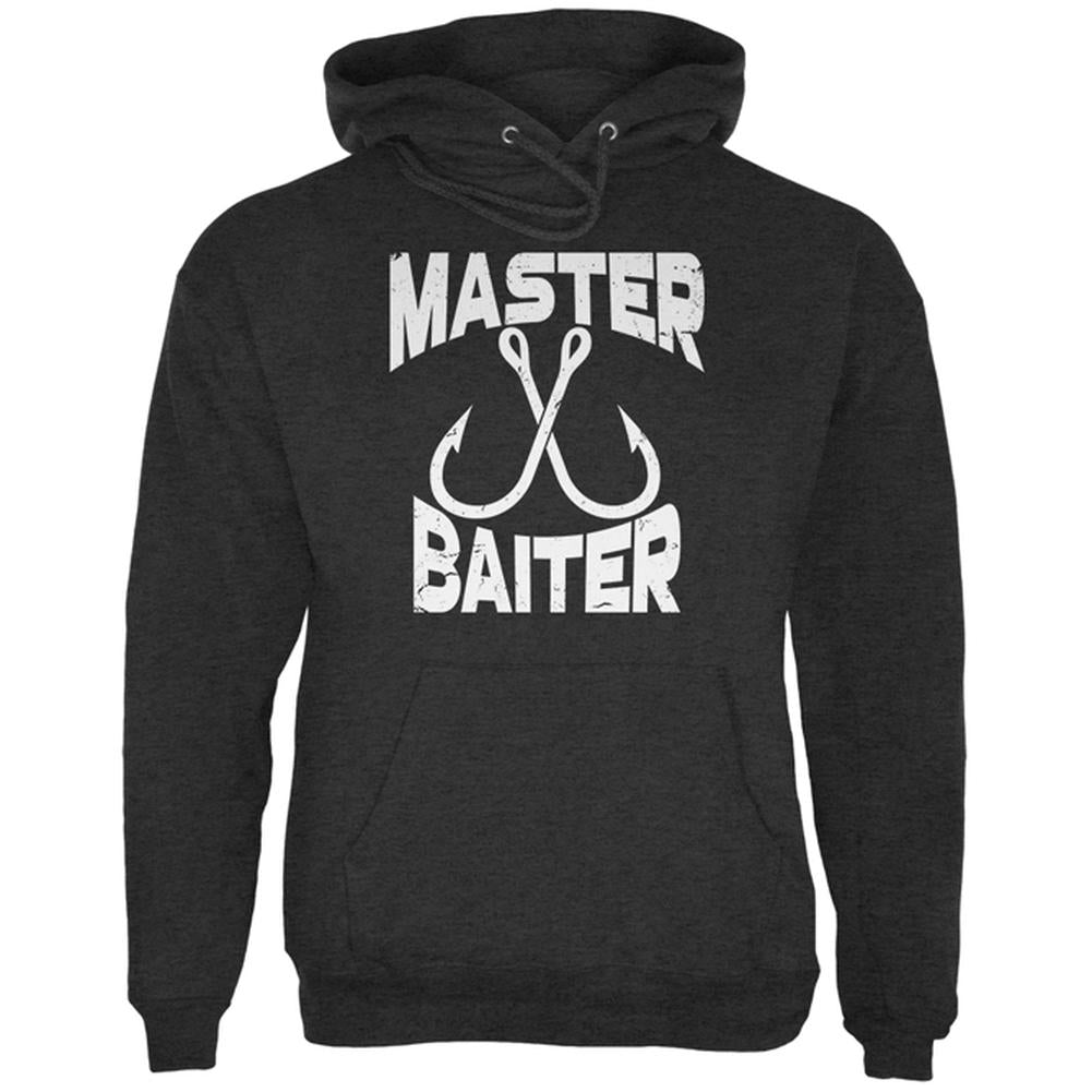 Master Baiter Fishing Joke Mens Hoodie Men's Hoodies Old Glory 2XL Charcoal Heather 