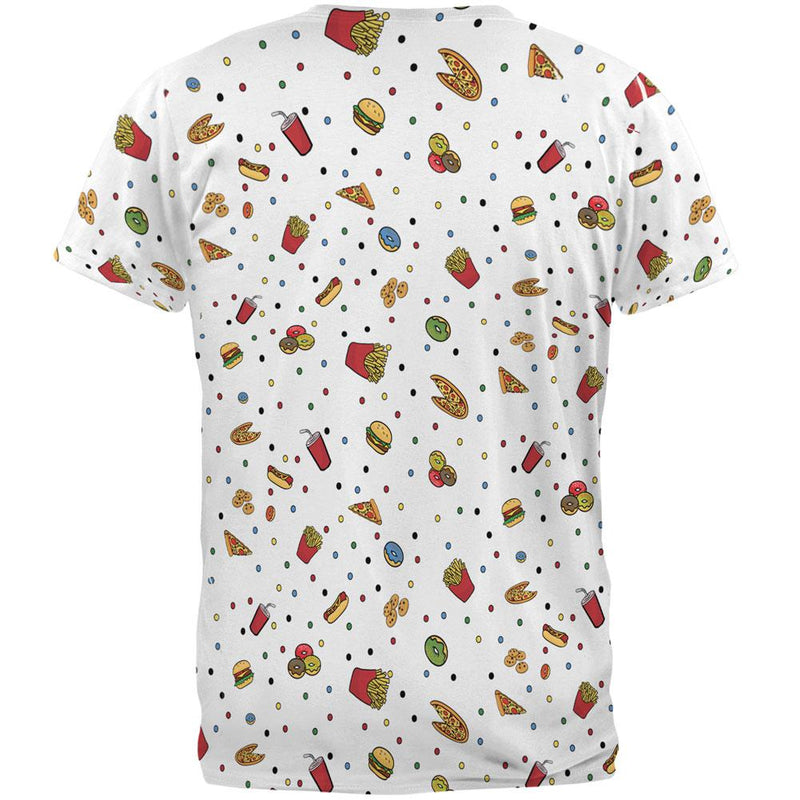 Junk Food Pattern All Over Mens T Shirt Men's T-Shirts Old Glory   