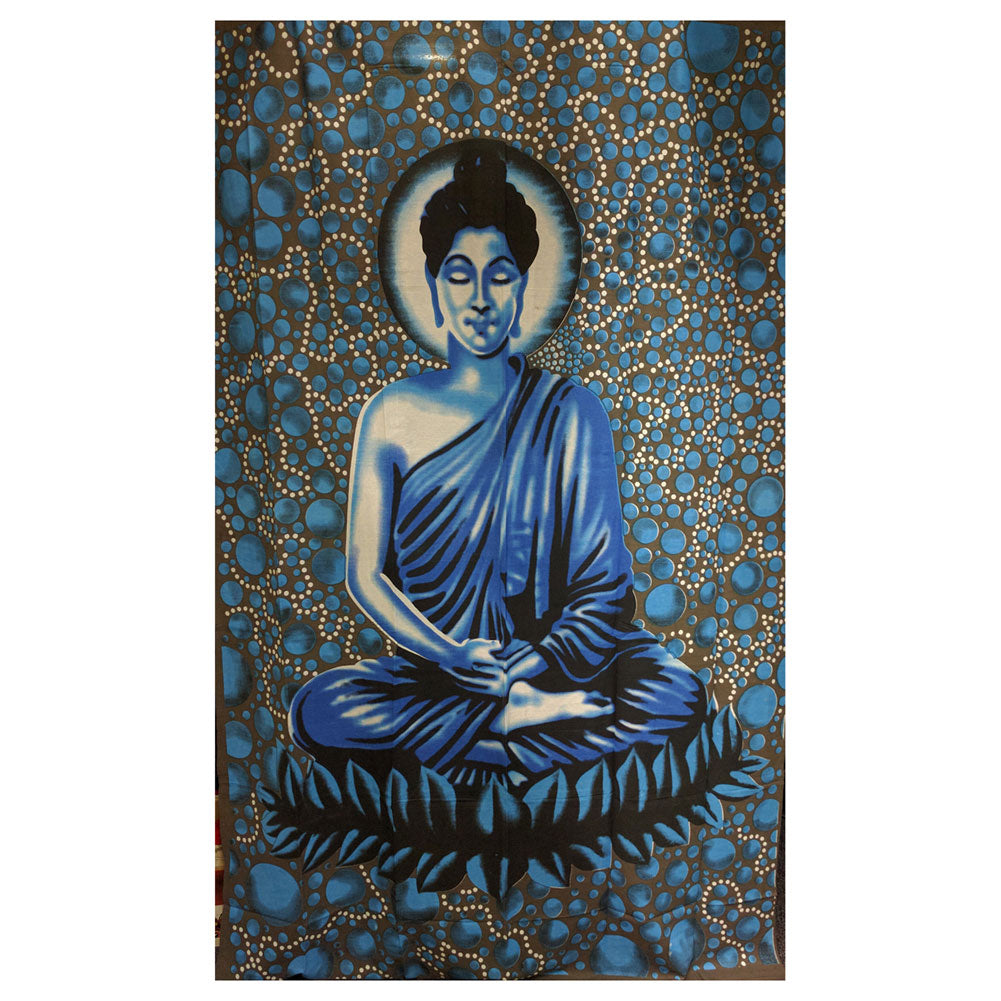 Buddha Meditate Single Tapestry Tapestries Buddhism   