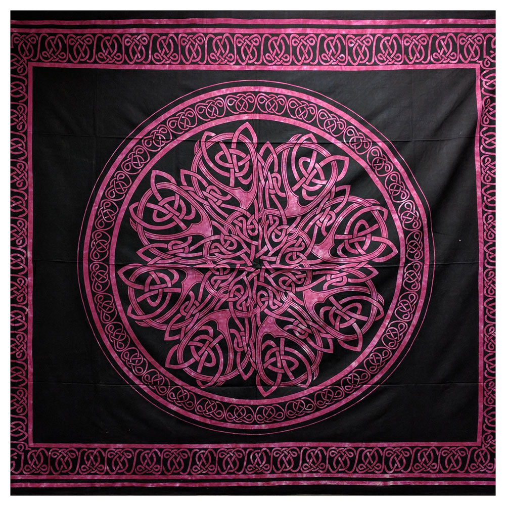 Pink Celtic Tie Dye Full Tapestry Tapestries Celtic   