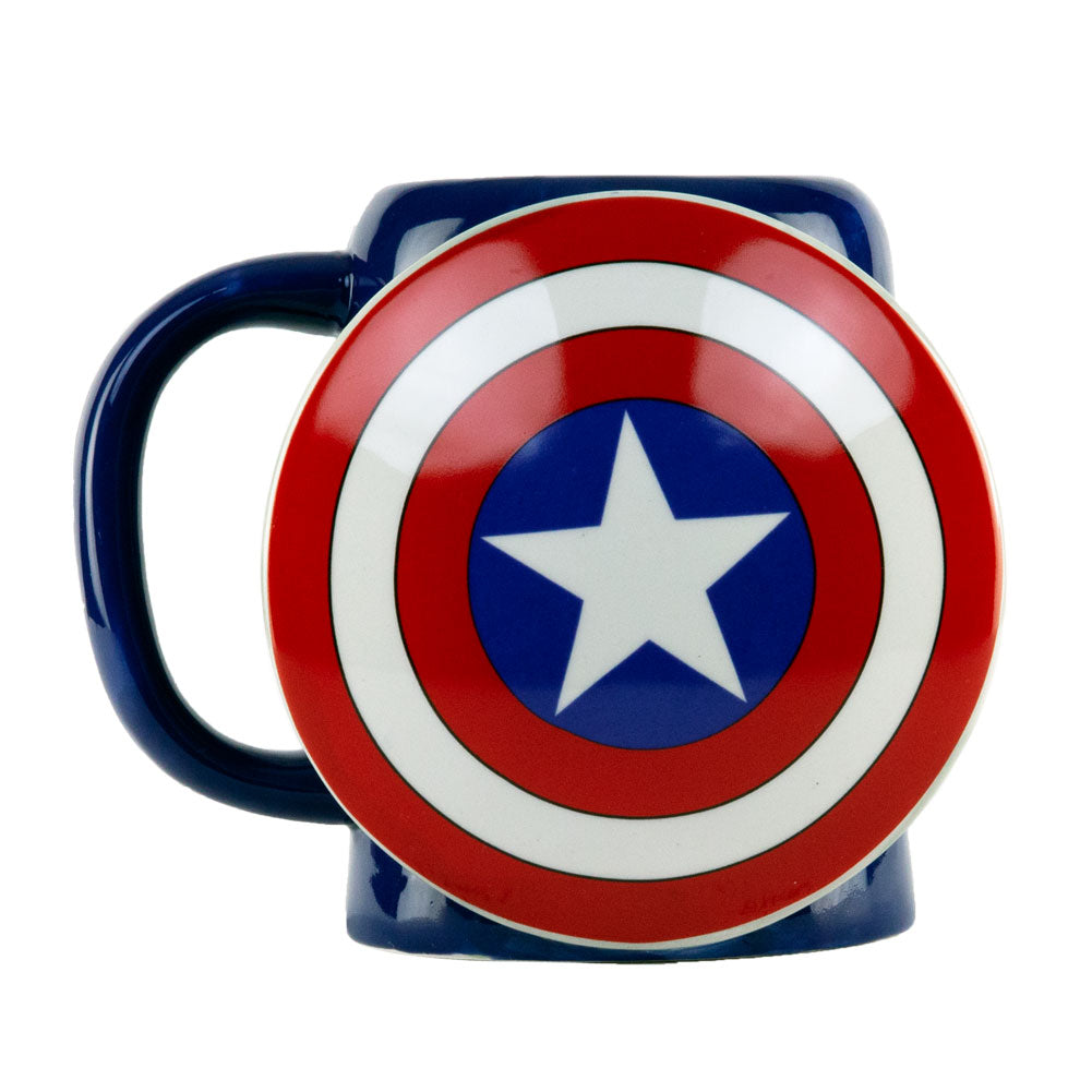 Captain America Shield Molded Mug Coffee Mugs Captain America   