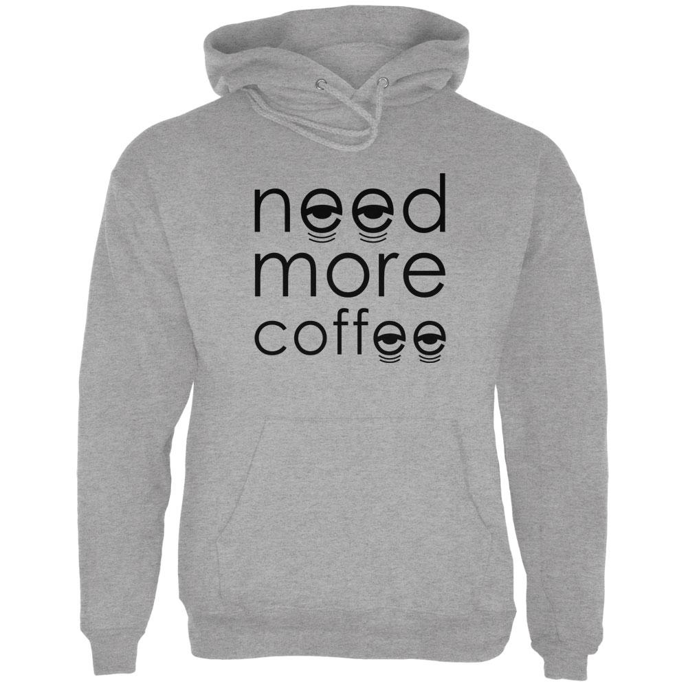 Need More Coffee Mens Hoodie Men's Hoodies Old Glory 2XL Storm Grey 