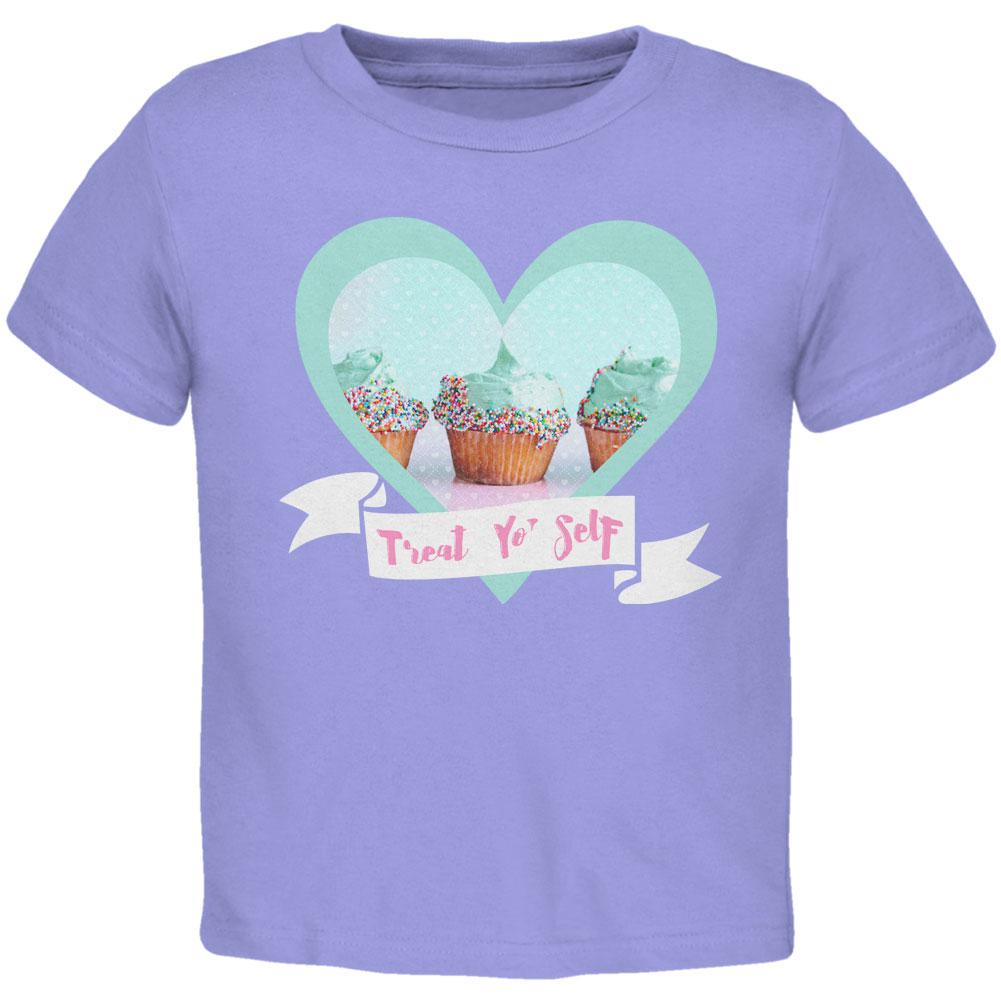 Treat Yo Self Cupcakes Toddler T Shirt Toddler T-Shirts Old Glory 3T Periwinkle 