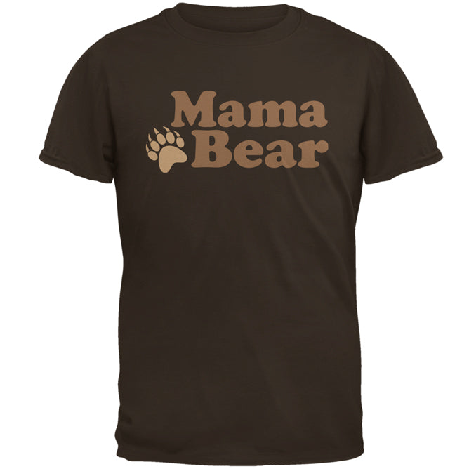 Mothers Day Mama Bear Mens T Shirt Men's T-Shirts global 2XL Brown 