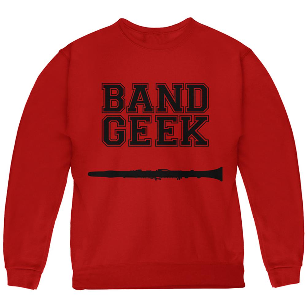 Band Geek Clarinet Youth Sweatshirt Youth Sweatshirts Old Glory LG Red 