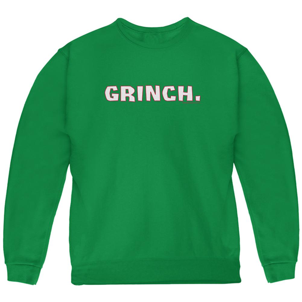 Christmas Grinch Youth Sweatshirt Youth Sweatshirts Old Glory LG Green 