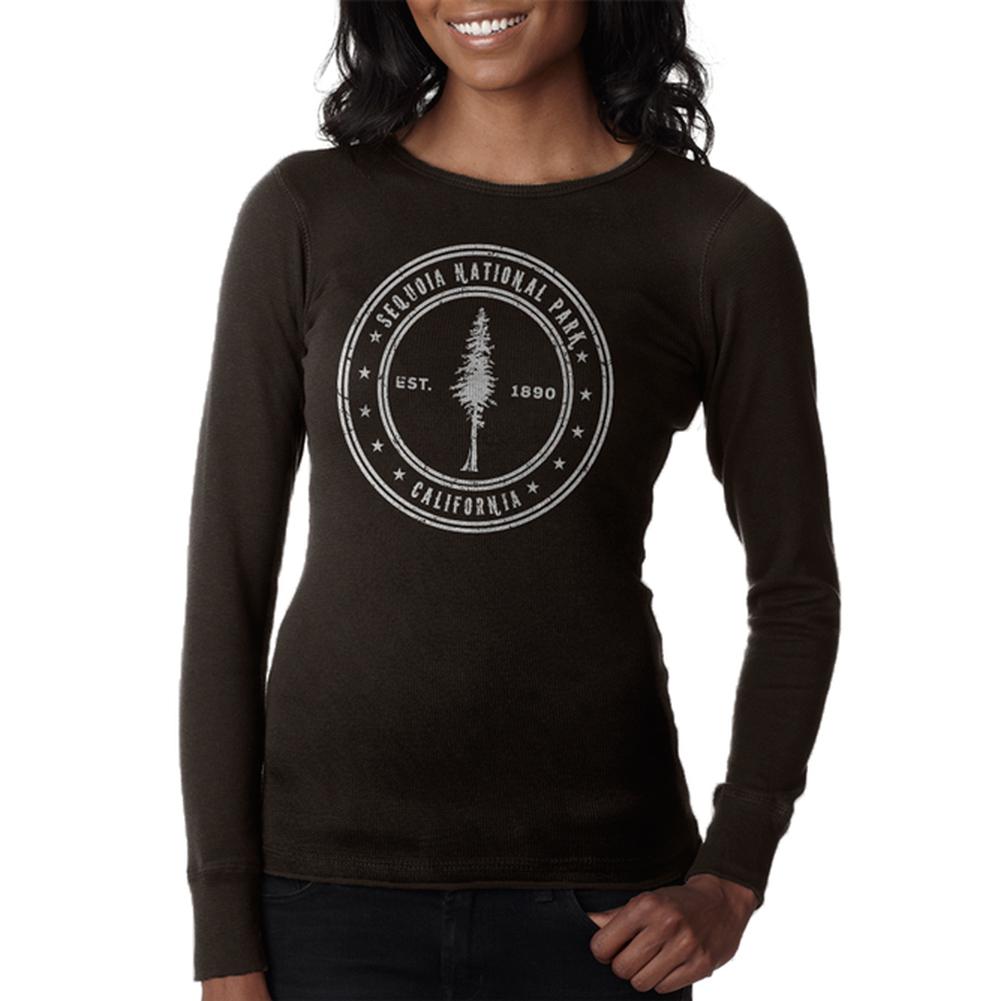 Sequoia National Park Juniors Long Sleeve Thermal Juniors Thermals Old Glory LG Brown 