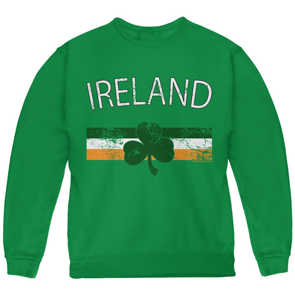 St. Patricks Day - Ireland Youth Sweatshirt Youth Sweatshirts Old Glory LG Green 