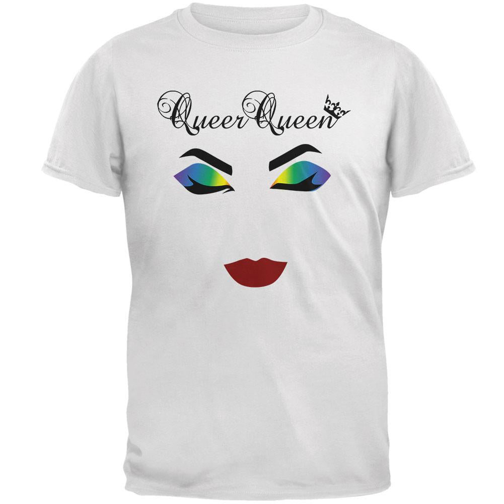 Drag Queen Pride LGBTQ Minimalist Mens Soft T Shirt Men's T-Shirts Old Glory 2XL White 