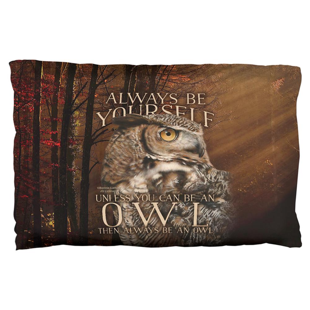 Always Be Yourself Unless Owl Pillow Case Pillowcases Old Glory OS Multi 