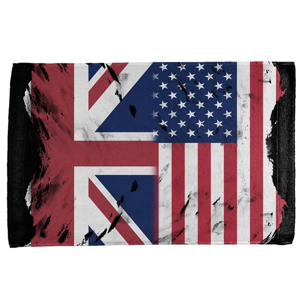 British UK American USA Flag All Over Hand Towel Hand Towel Old Glory OS Multi 