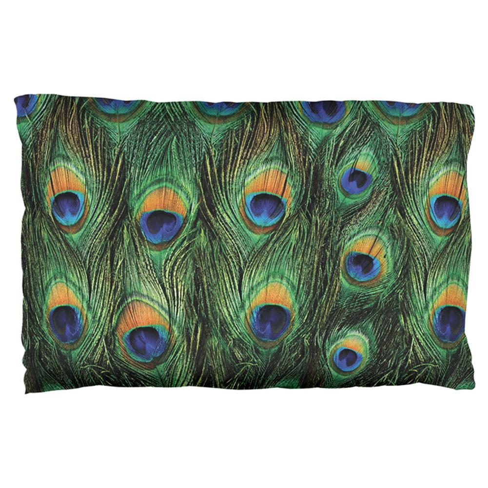 Peacock Feathers Pillow Case Pillowcases Old Glory OS Multi 