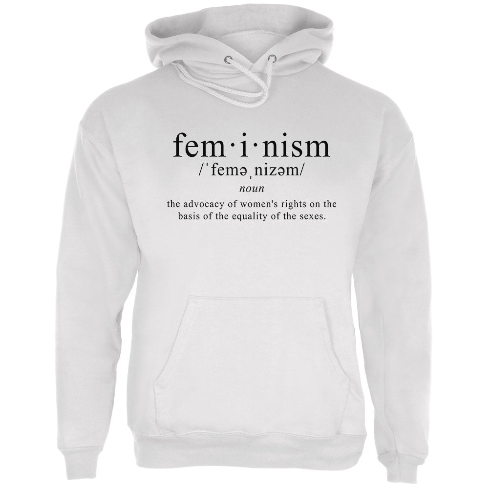 Feminism Definition Mens Hoodie Men's Hoodies Old Glory LG White 