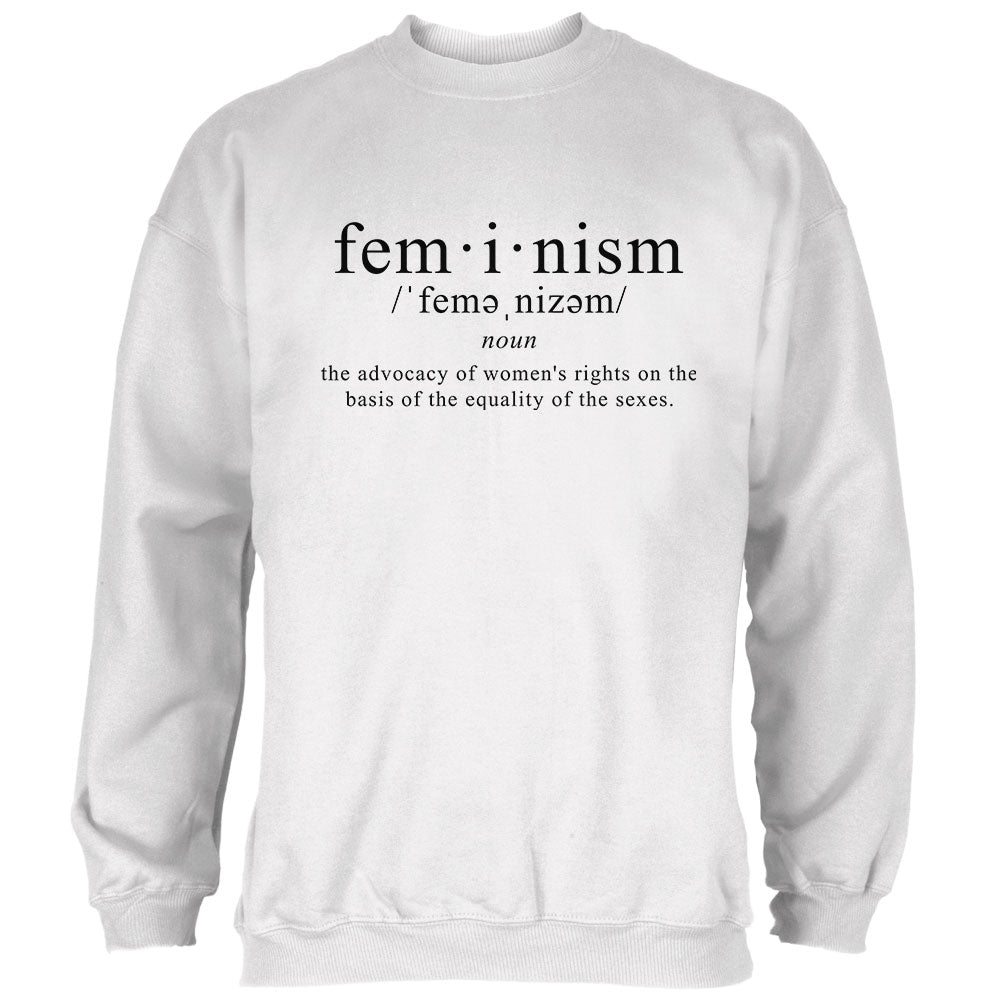 Feminism Definition Mens Sweatshirt Men's Sweatshirts Old Glory 2XL White 