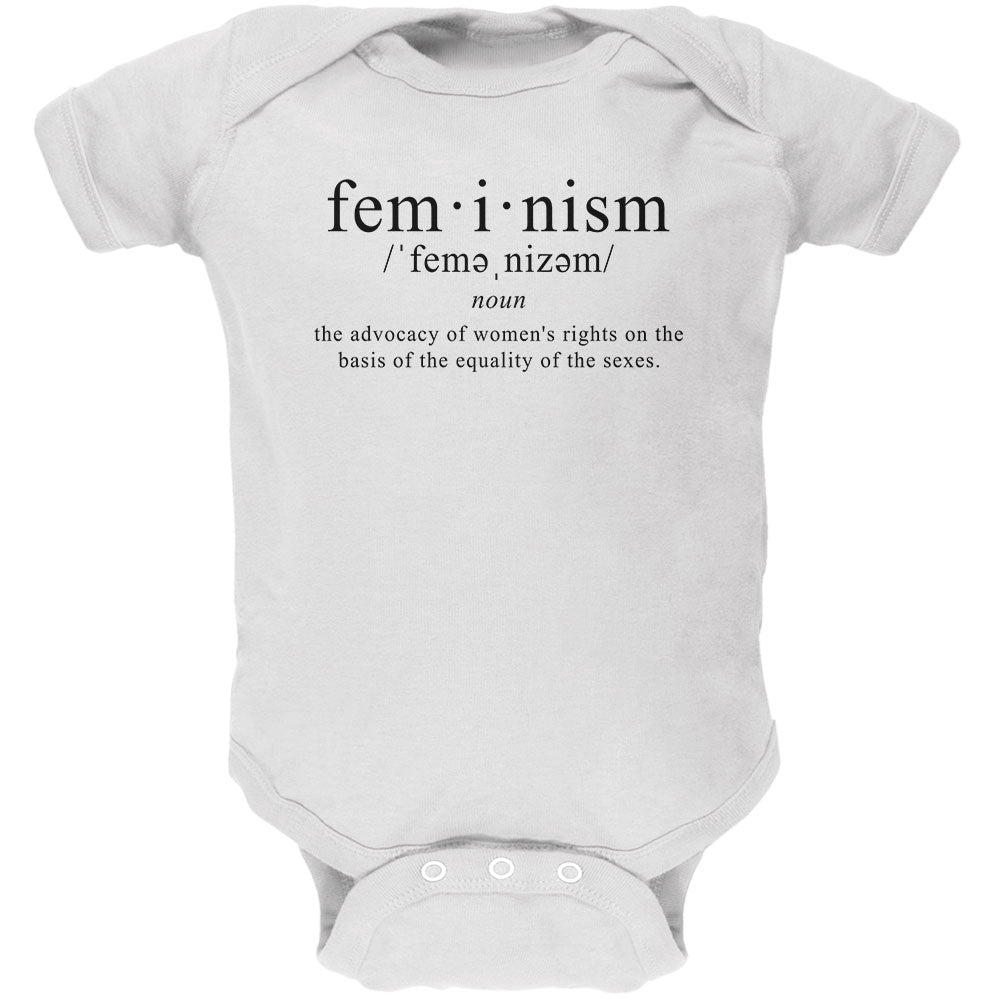 Feminism Definition Soft Baby One Piece Baby One Piece Old Glory 0-3M White 