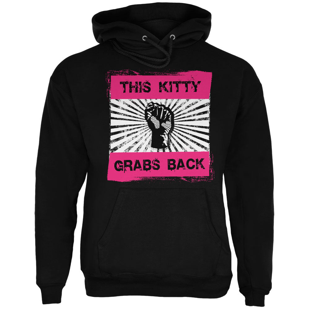 Feminist Activist This Kitty Grabs Back Mens Hoodie Men's Hoodies Old Glory 2XL Black 