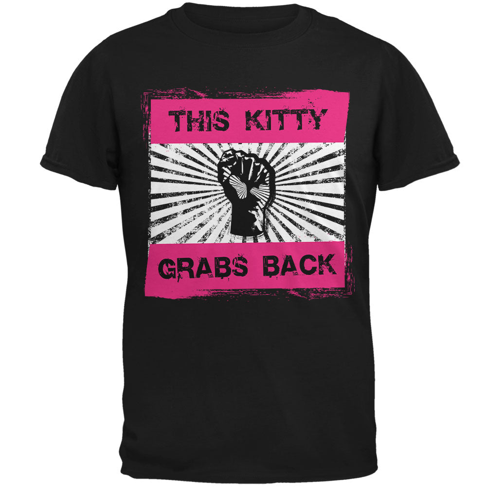 Feminist Activist This Kitty Grabs Back Mens T Shirt Men's T-Shirts Old Glory 2XL Black 