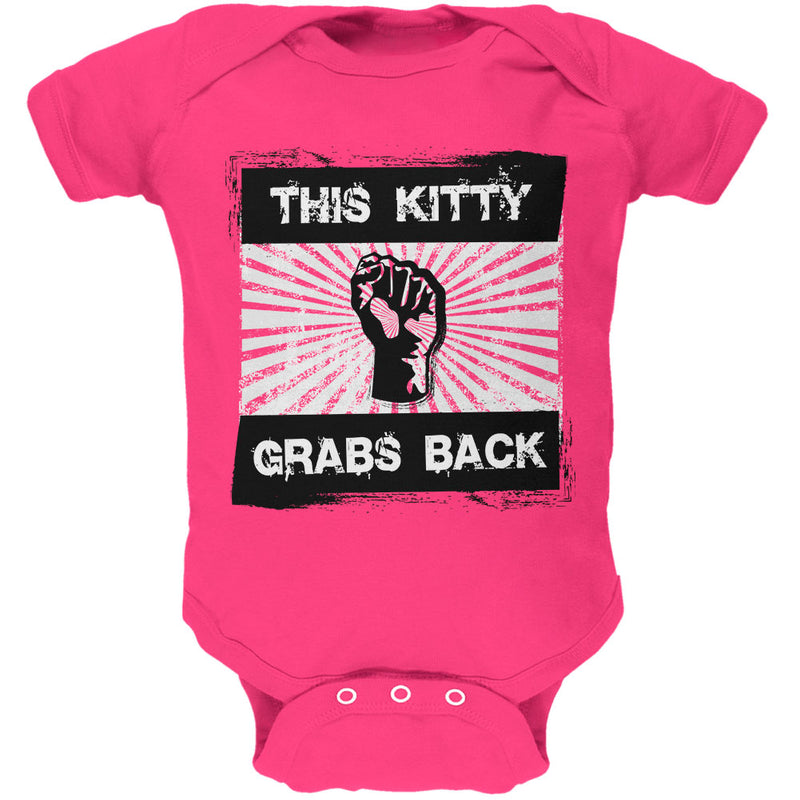 Feminist Activist This Kitty Grabs Back Soft Baby One Piece Baby One Piece Old Glory 0-3M Hot Pink 