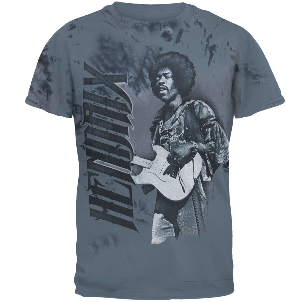 Jimi Hendrix - Cross Town Traffic Tie Dye Mens T Shirt Men's T-Shirts Jimi Hendrix   