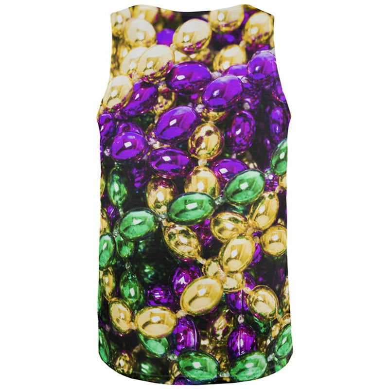 Mardi Gras Beads All Over Mens Tank Top Men's Tank Tops Old Glory   